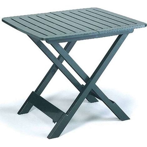 Tavolo resina pieghevole verde 79 x 72 cm (1/7)