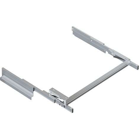 Emuca Guide per tavolo allungabile e sollevabile Oplà Folding+39, Alluminio, Champagne anodizzato (1/5)