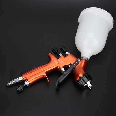Pistolet à peinture à gravité, bidon de peinture de 600 ml, pistolet à peinture de classe A, buse de 1,3 mm, TE 1,3 mm.