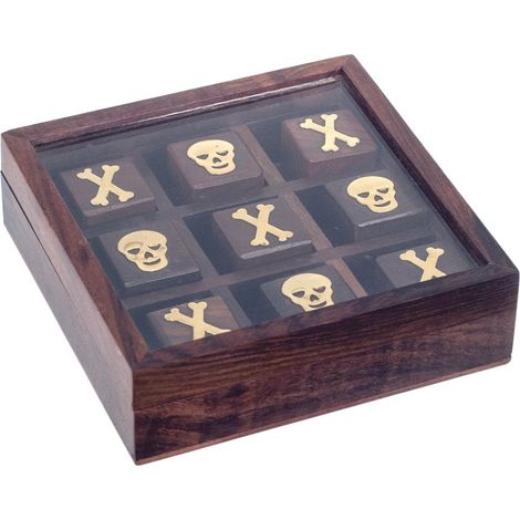 Signes Grimalt Figura Regalo Juego Tres En Raya Juegos Marrón 13x13x4cm 24639 (1/2)