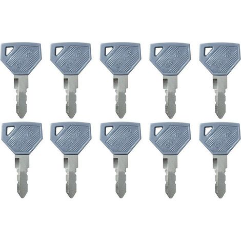 10 llaves de encendido de repuesto 52160 para cargadoras de ruedas Yanmar de fábrica, equipo pesado.