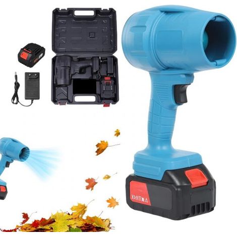 Mini Soffiatore Turbo Jet a Batteria 48V 5Ah per Foglie Giardino Auto Casa (1/5)