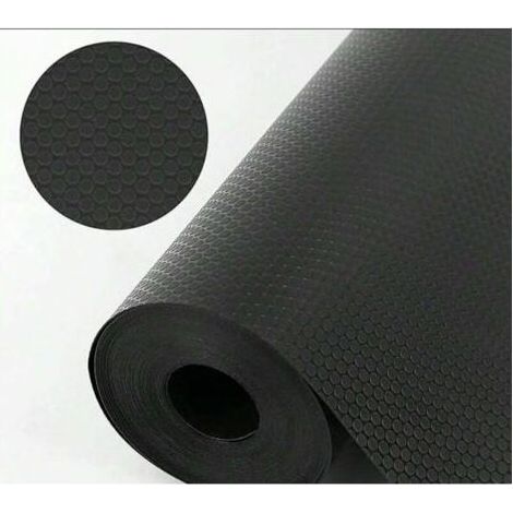 Pair Tapis de tiroir imperméable Noir antidérapant 30 x 300 cm en Eva Découpable Non adhésif pour étagères, armoires, tiroirs, réfrigérateurs (1/5)