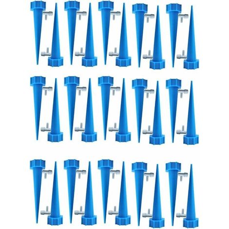 Botella de riego por goteo, aspersor automático para plantas, sistema de riego por goteo con válvulas de control, para jardín/hogar interior y exterior, 75 g (1/5)