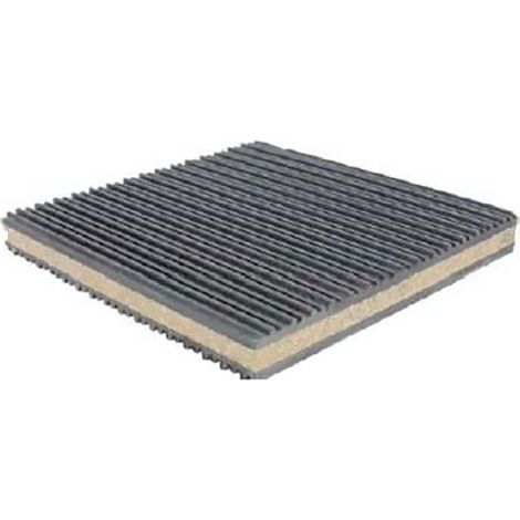 Tapis antivibration RS PRO, taille 50 x 50mm ( Prix pour Paquet de 12 )