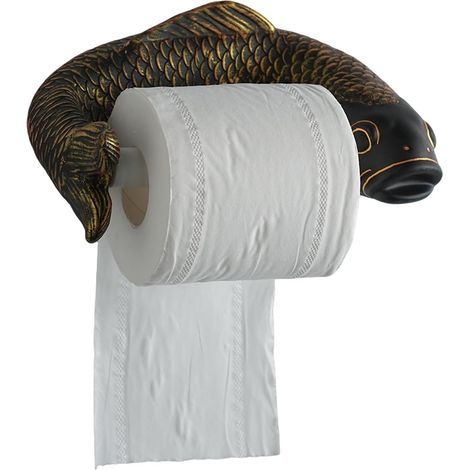 Porte-rouleau de papier toilette mural en résine ABS (1/5)