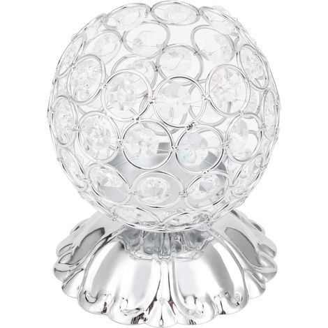 Bougeoir en cristal, bougeoir en fer forgé électroplaqué, support de bougie électronique (1/5)
