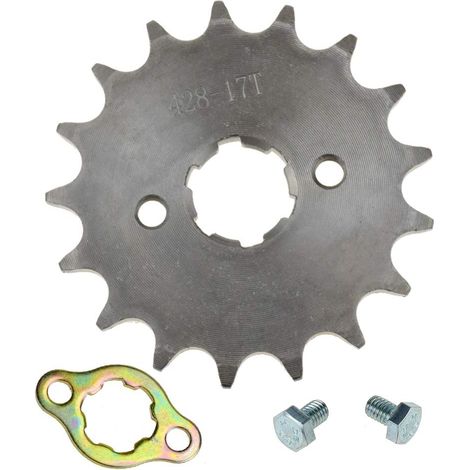 Pignone anteriore per motore da 17 mm 428 17T per moto 50cc 70cc 110cc 125cc 140cc 160cc TaoTao Roketa Coolster Sunl Lifan Cinese ATV Quad Dirt Bike