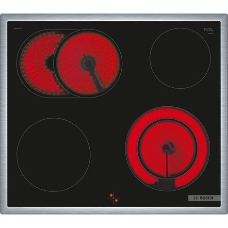 Bosch Elektrokochfeld Glaskeramik 4 Kochzonen 60 cm mit Rahmen NKN645GA2E