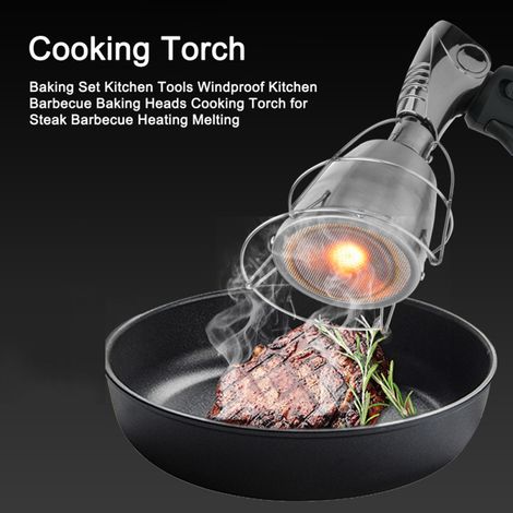 Ensemble de cuisson, ustensiles de cuisine, têtes de cuisson coupe-vent pour barbecue, chalumeau de cuisson pour steak, chauffage et fonte (1/5)