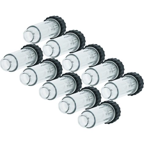 vhbw 10x Filtre anti-particules compatible avec Kärcher K 505 M plus, K 5 Compact nettoyeur haute pression avec raccord d'eau 3/4"