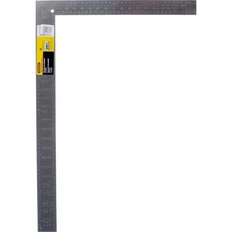 Escuadra de carpintero - Escala Recto - 400 x 600 mm - Acero pulido y barnizado - STANLEY, 1-45-530