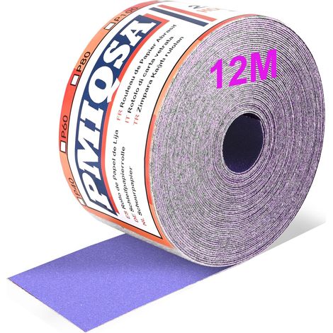 Rouleau de Papier de Verre Céramique Violet 70 mm x 12 m, Grain 220 (1/5)