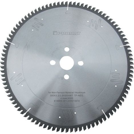 Hoja de sierra circular de precisión AD 250 Z.80 Neg. Taladro 30 Cut-W.3.2mm HM PROMAT