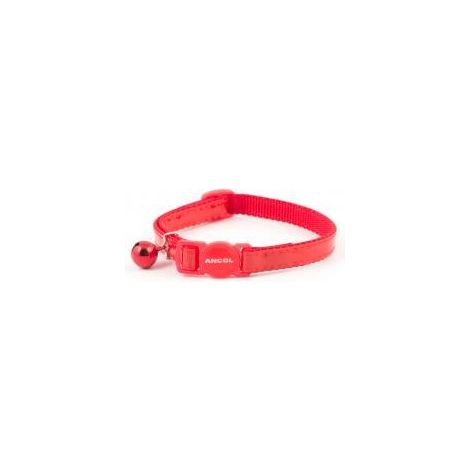 Ancol Cat Collar Gloss Reflective Red - sgl - 242165