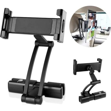 Support pour tablette pour appui-tête de voiture, compatible avec iPhone/Huawei/iPad/Kindle Fire HD (Appareils 5 - 14 pouces) (1/4)