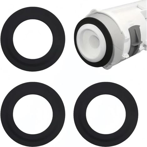 Lot de 3 joints d'étanchéité en caoutchouc de rechange pour soupapes de chasse d'eau Siamp T-oilet 49 et 50, réparation de fuite de T-oilet, pièces F-Lush (1/4)