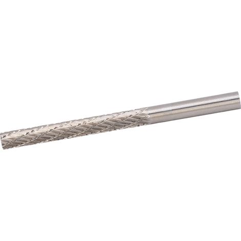 Lime rotative, tête de meulage à 2 grains en acier allié, pour le travail et la gravure des métaux durs, 6 x 6 x 50 x 80 mm (1/5)