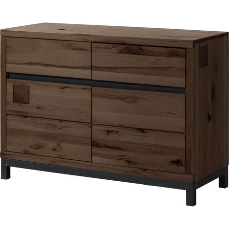 Sideboard Kernbuche 120x45x85 tabacco braun geölt VILLANDERS 211