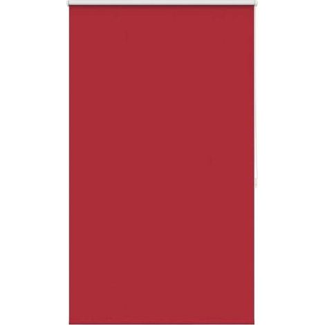Store enrouleur occultant, dimensions 84,4 x 175 cm, largeur du tissu 80 cm, rouge. (1/5)
