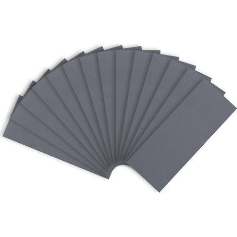 Papier abrasif grain 5000, feuilles de ponçage à l'eau et à sec 9x3,6 pouces pour finition de meubles en bois, ponçage métal et polissage automobile, lot de 14 (1/5)