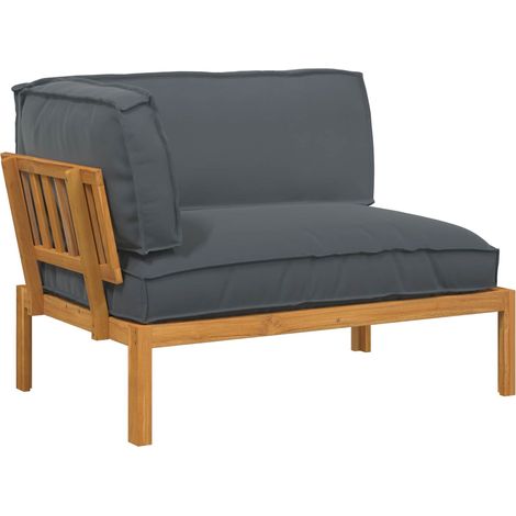Sofa Set Uni Anthrazit 133 x 92 x 69 cm Massivholz Akazie vidaXL