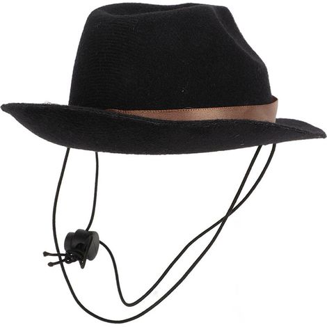 Pet cowboy hat, cute and funny cowboy dog hat for cats, dogs, party, festival, everyday wear, black