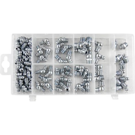 Assortiment de 110 graisseurs droits et coudes metriques (1/2)