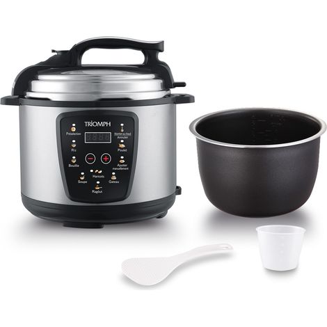 Autocuiseur electrique inox programmable - 5L - 900W - triomph ETF1849