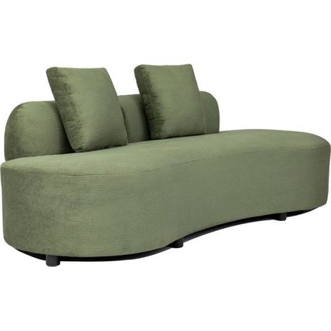 Canapé fixe - 4 places - SOPHIE - Tissu Vert - 232 x 94 x 70 cm (1/5)