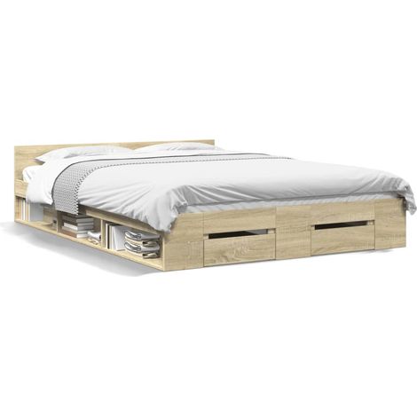 Maison Exclusive - Giroletto Cassetti Rovere Sonoma 120x190 cm Legno Multistrato