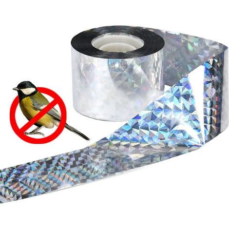 Striscia riflettente anti-piccioni 4,8 cm110 m Striscia anti-piccioni per balcone Striscia repellente per uccelli Striscia anti-piccioni Balcone anti-piccioni (1/5)