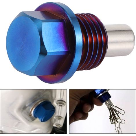Magnetischer Ölwannen-Rücklauf-Ablassschrauben-Adapter aus Aluminiumlegierung, M14x1,5 (1/5)