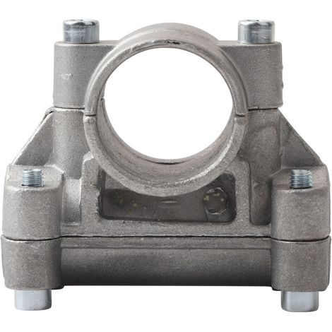 Griffhalterung für Rasenmäher, 28-mm-Klemme für Rasenmäheraufsätze, Halterung für Hand-Freischneider (Silber)