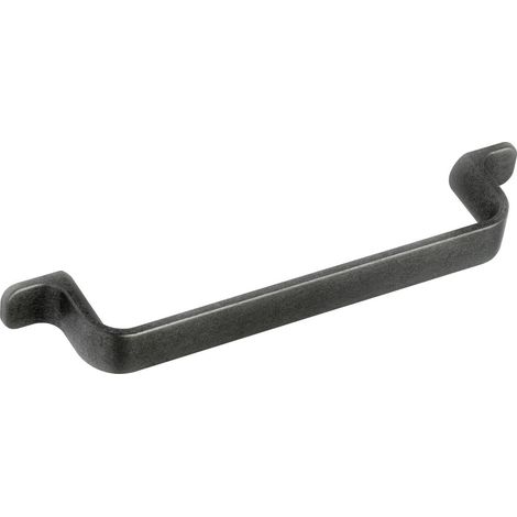 Furnipart Griff Rio LA 128mm - antiker Möbelgriff - Bügelgriff Breite 164mm, Zinkdruckguss antik grau (1/5)