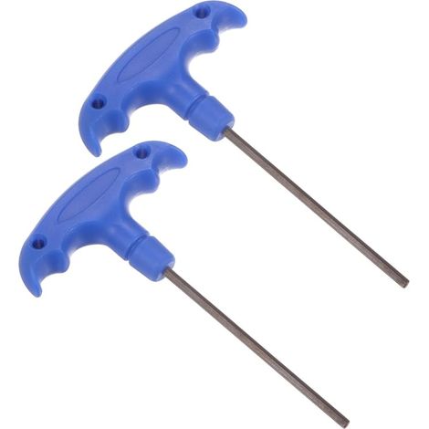 T-Handle Hex Wrench, H3 3mm Hex, Metric S2 Steel T-Wrench - (Applications: For Basic Home Repair And Mechanical Maintenance), 2 Pieces (1/5)