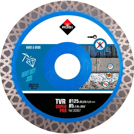 DISCO DE DIAMANTE TVR Ø125mm SUPERPRO R30987 RUBI