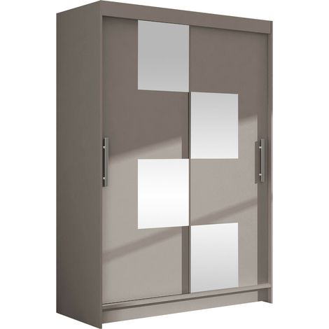 Armario Closico 105, Cachemira, 200x120x58cm, Puertas de armario: Correderas, Número de estantes: 5