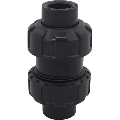 Kugelrückschlagventil 20 25 32 40 50 63mm Schwimmbad-Rückschlagventil PVC-Rückflussverhindererventil (Innendurchmesser 32mm)