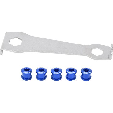 Boulons de plateau simple résistants à la corrosion, anodisés, finition brillante et colorée - Écrous de plateau bleus (1/5)