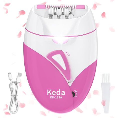 Cecotec Épilateur de Départ sans Fil SkinCare Depil-Action Go, Fonctionne sur batterie ou sur cordon, têtes interchangeables, 2 vitesses, léger et compact, housse de protection incluse (1/5)
