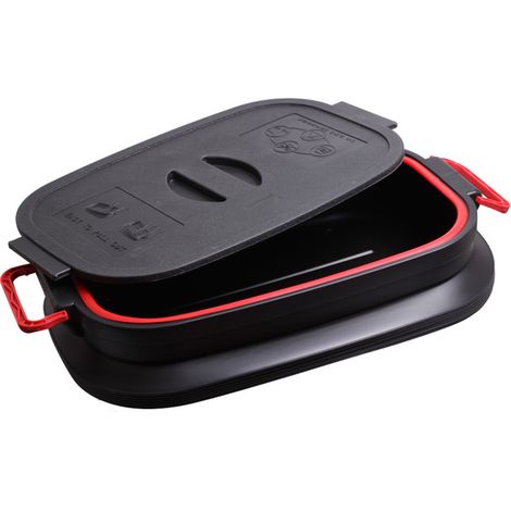 Boîte de rangement rétractable pour coffre de voiture, poubelle avec couvercle, idéale pour la maison, le camping et les activités de plein air. Emballage sous film rétractable noir. (1/5)