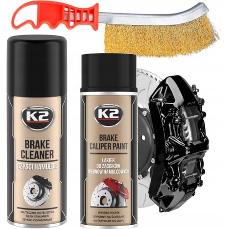 KIT DE PINTURA PARA PINZAS DE FRENO K2 NEGRO EN SPRAY (1/5)