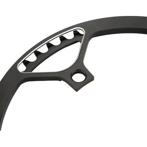 Plateau de vélo de montagne mono-manivelle en alliage d'aluminium CNC MEIJUN 53T (noir) (1/5)