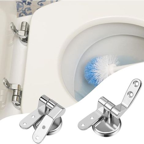 2 Cerniere Per Wc Supporti Copriwater Universale in acciaio inox 2pz. Art-52880
