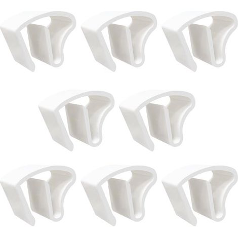 Set di 24 staffe di fissaggio universali in plastica per persiane in alluminio - Montaggio senza viti e senza foratura (1/2)