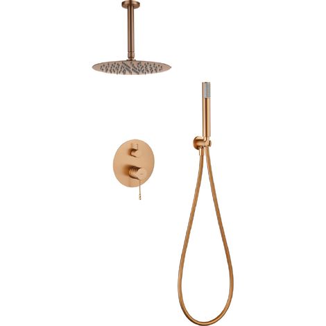 IMEX GPP063/ORC BLESS-PALAU Monomando Conjunto Empotrado Oro Rosa Cepillado - ref: GPP063/ORC (1/2)