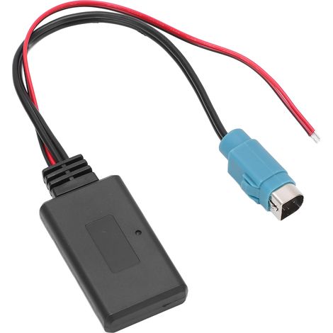 Autoradio adaptateur Bluetooth avec câble de remplacement pour Alpine KCE-236B, DVA-9861/Ri, CDE-9870R/RM - kit mains libres stéréo, compatibilité voiture, fil de connexion. (1/5)