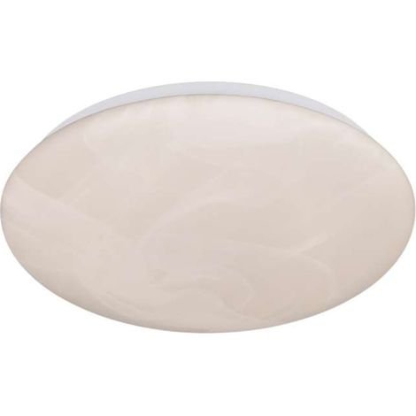 Plafoniera LED, plastica, alabastro, 28x6,5x28 cm, Umbria (1/5)