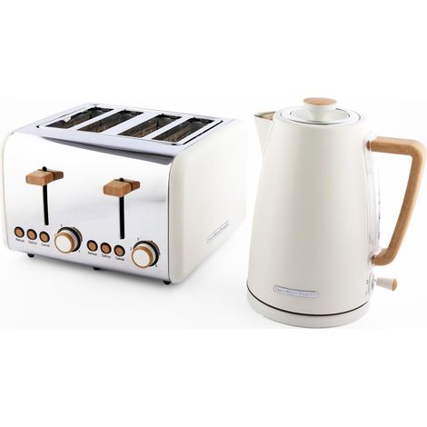 Hamilton Beach Kettle & Toaster Set Scandi Collection Matte Cream (1/5)